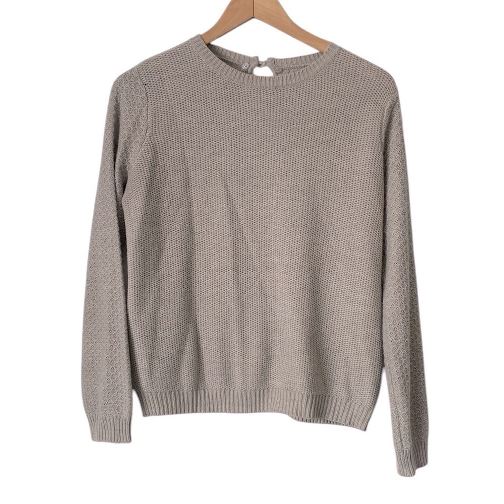 Ellison textured knit gray Sweater size medium